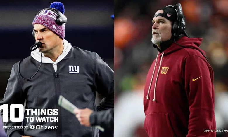 10 things to watch in Giants vs. Commanders