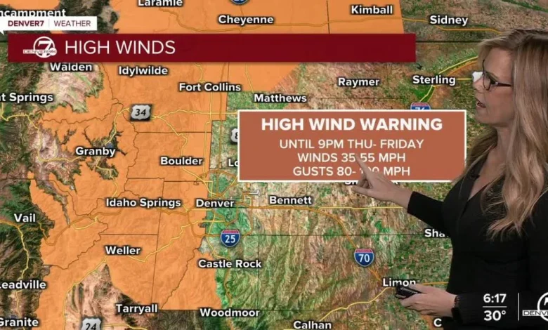 100 mph winds possible again on Friday across Colorado