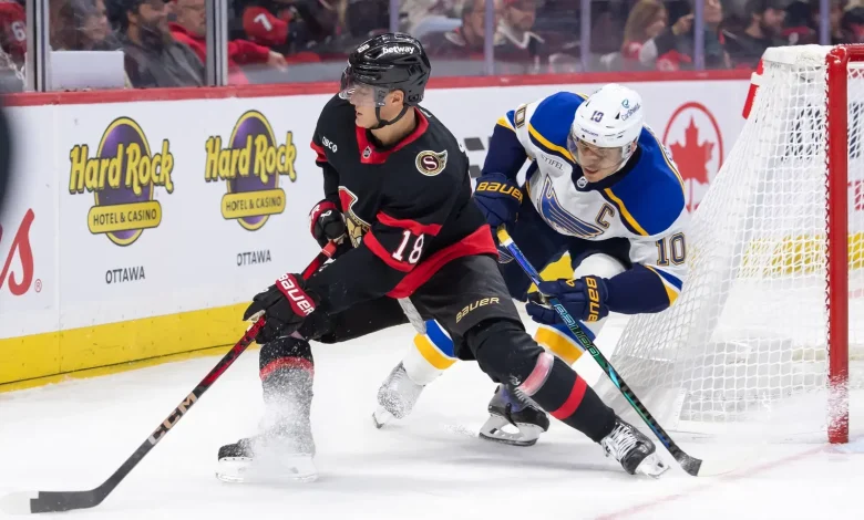 (12-6-25) Blues-Senators Gameday Lineup