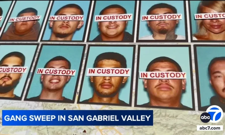 16 members of local gang Puente-13 linked to Mexican Mafia arrested in sweep in San Gabriel Valley