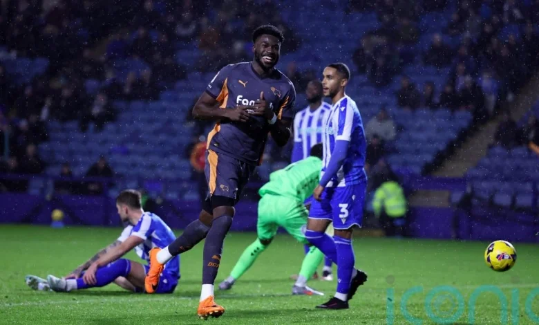 Patrick Agyemang scores twice as Derby win at Sheffield Wednesday