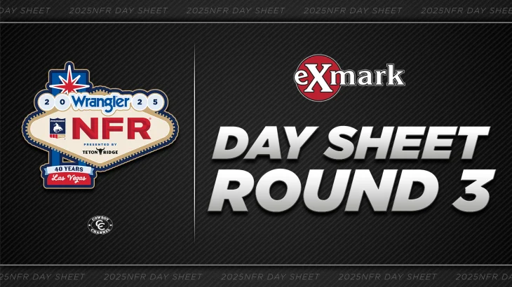 2025 NFR Daysheet presented by ExMark: Round 3