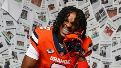 25-year-old rapper will play football at Syracuse