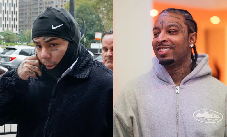 6ix9ine Calls Out 21 Savage After He Urged Gunna, Young T...
