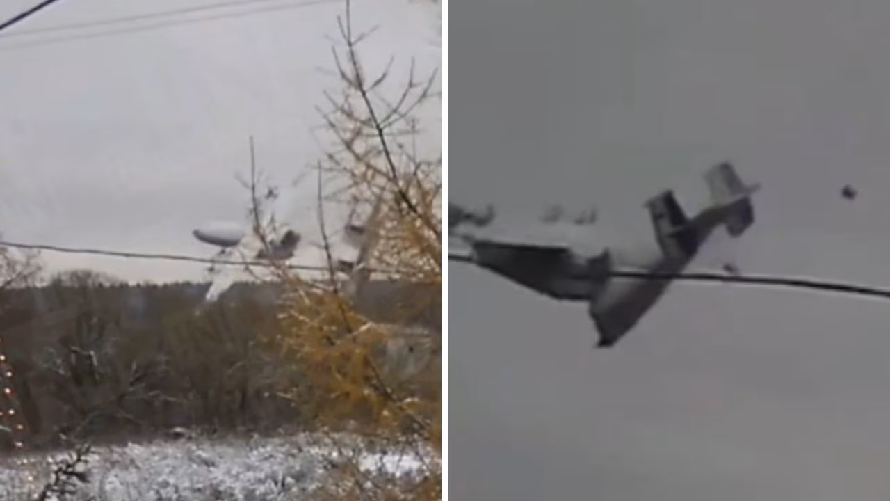 7 dead as plane falls apart midair