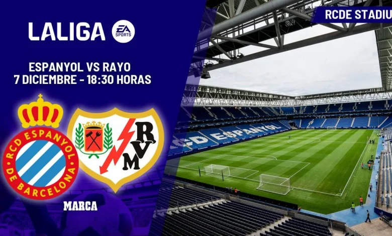 A qué hora es el Espanyol - Rayo Vallecano: horario y dónde ver hoy en TV el partido de LaLiga EA Sports