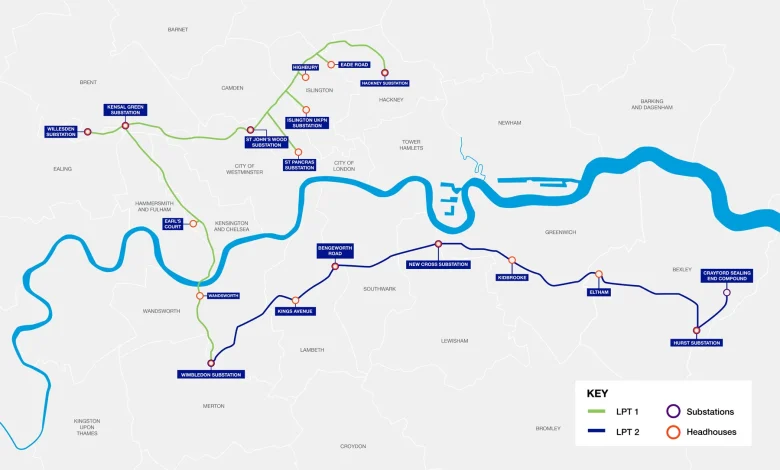 A train-sized tunnel is now carrying electricity under South London
