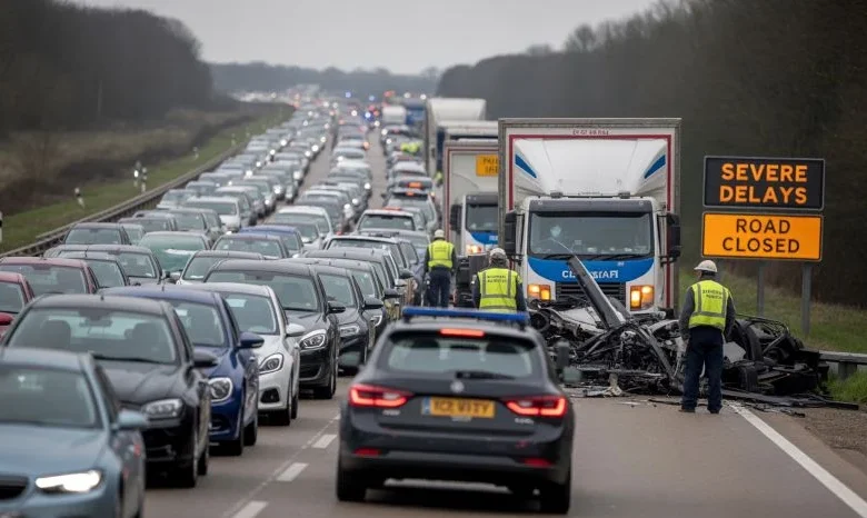 A14 Roadblock Near Newmarket: Multi-Vehicle Crash Causes 5-Mile Traffic Delays – What Travelers Need to Know