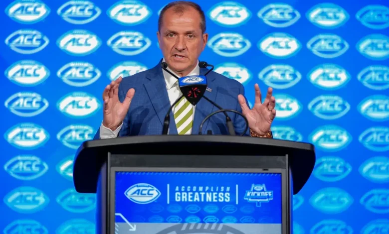 ACC commissioner is trying to save its relationship with Notre Dame