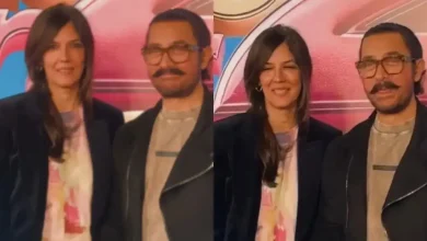 Aamir Khan Attends Kis Kisko Pyaar Karoon 2 Premiere With Girlfriend Gauri Spratt, Couple Cutely Poses For Paps