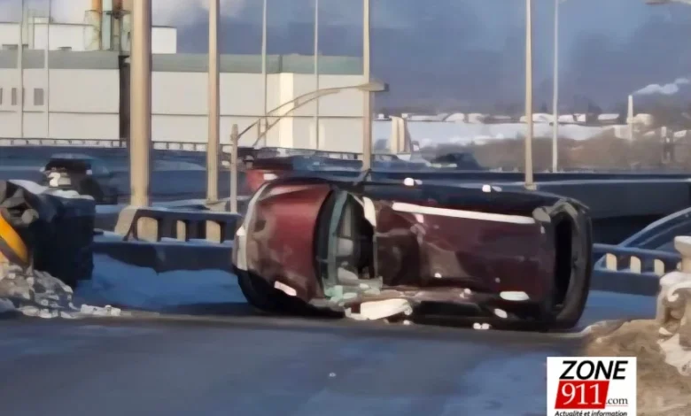 Accident mortel sur l’autoroute Dufferin-Montmorency à Québec : un véhicule a fait des tonneaux