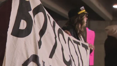 Activists hold protest at BNA Sunday urging travelers to boycott Avelo Airlines