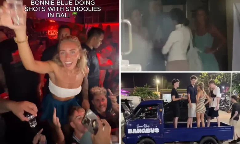 Adult star Bonnie Blue detained by police in Bali during ‘Bangbus tour’ stunt