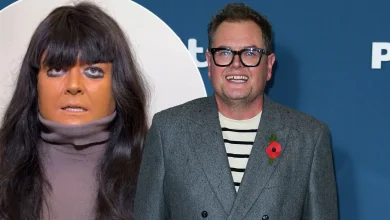 Alan Carr dresses up as The Traitors host Claudia Winkleman