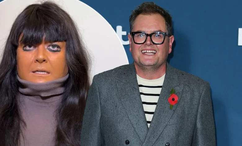 Alan Carr dresses up as The Traitors host Claudia Winkleman