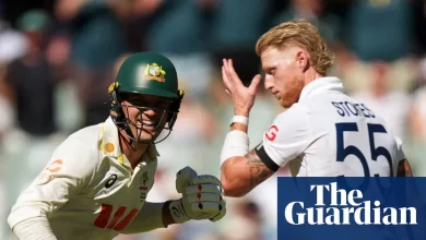 Alex Carey’s sparkling century helps Australia recover from early England Ashes onslaught