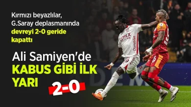 Ali Samiyen'de KABUS GİBİ İLK YARI 2-0