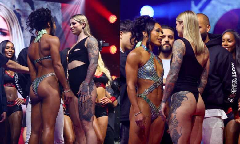 Alycia Baumgardner and Leila Beaudoin Dazzle at Miami Weigh-In