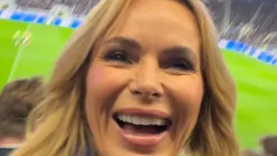 Amanda Holden Cheers on Everton Despite Defeat to Newcastle