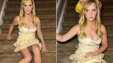 Amy Schumer’s Photo Shoot Interrupted by Son Gene