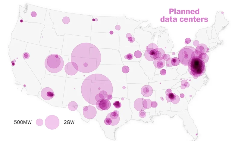 Analysis | Supersized data centers are coming. See how they will transform America.