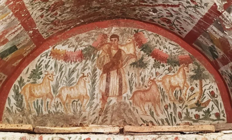 Anatolia’s only known ‘Good Shepherd’ Jesus fresco uncovered in Iznik, crafted in Roman style