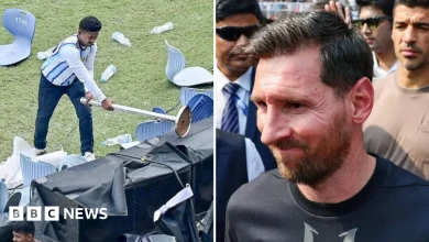 Anger at Lionel Messi 'GOAT' India tour as fans throw chairs and bottles at stadium event