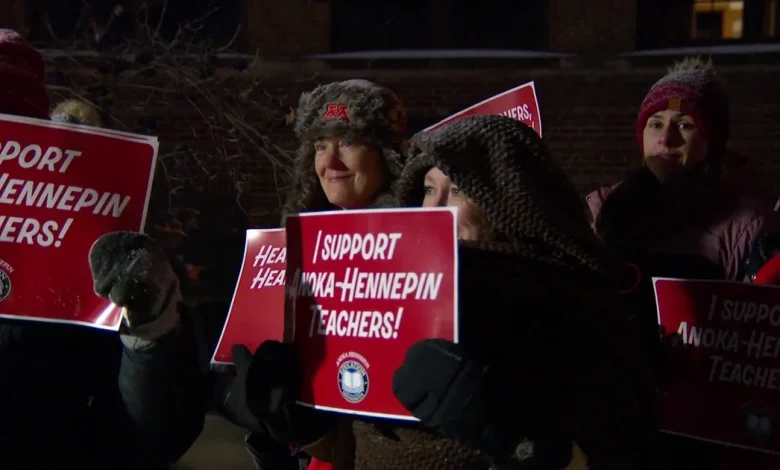 Anoka-Hennepin School District educators rally during contract talks