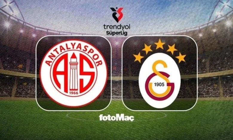 Antalyaspor-Galatasaray maçı canlı takip | Süper Lig canlı anlatım