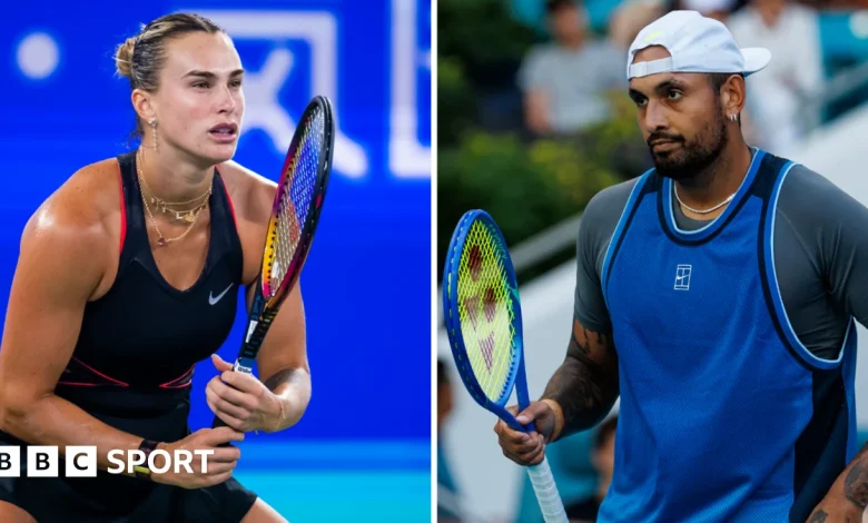 Aryna Sabalenka v Nick Kyrgios: BBC to show tennis 'Battle of the Sexes' live on 28 December