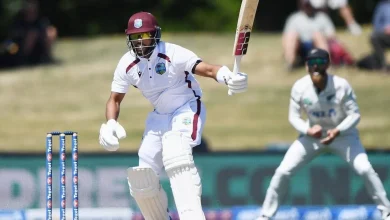 As Hope falls, New Zealand’s hopes rise of a 1st-test win over the West Indies
