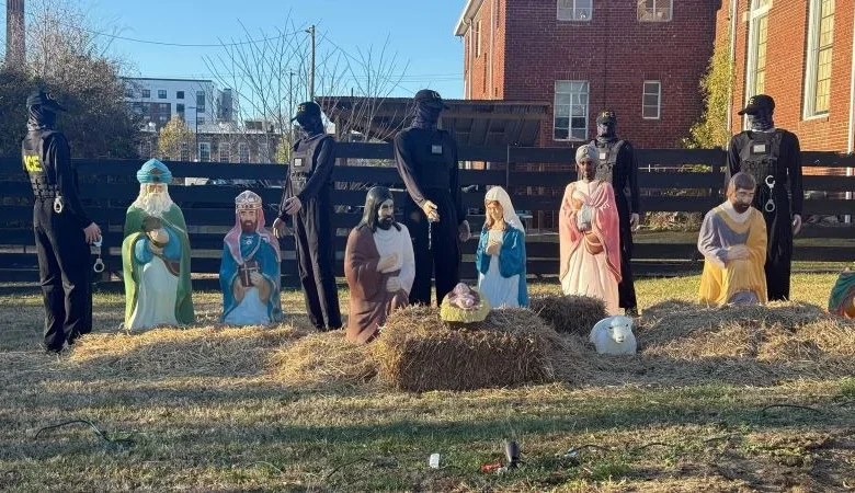 As anti-ICE Nativity scenes spark outrage, faith leaders grapple with politics at the pulpit