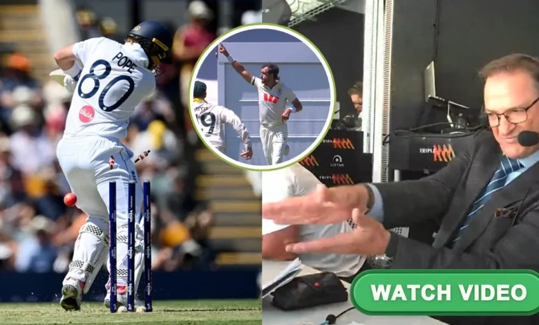 Ashes 2025-26 [WATCH]: Mark Waugh delivers a brutal sledge to Ollie Pope just before Mitchell Starc dismisses the England batter on Day 1 of the Gabba pink-ball Test