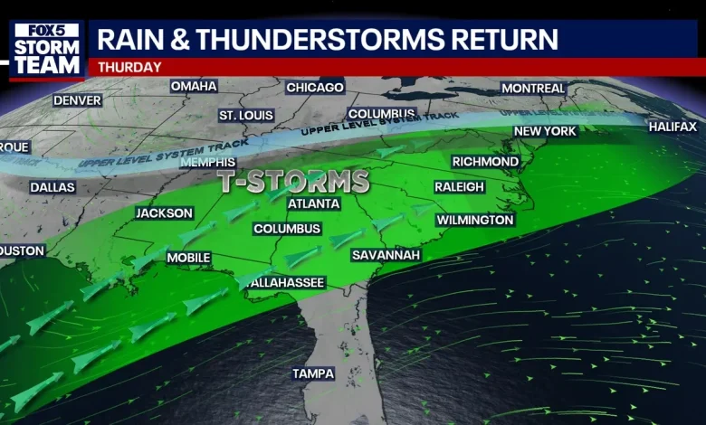Atlanta to see rain Thursday as Christmas week forecast sharpens