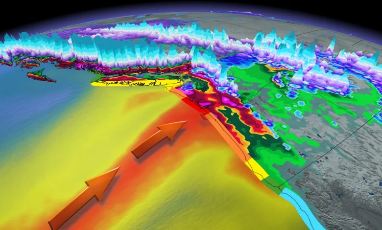 Atmospheric river could rank as high-end event, threatens flood, travel impacts