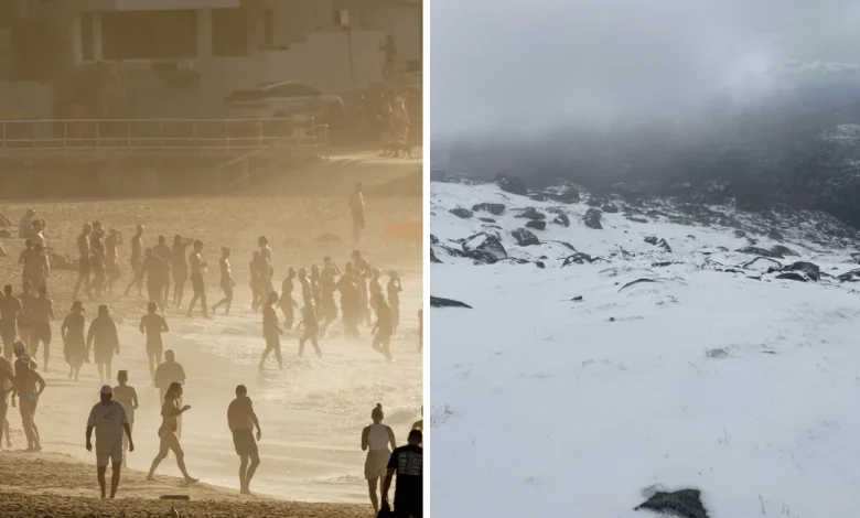 Australia experiences massive 50-degree difference in first week of summer