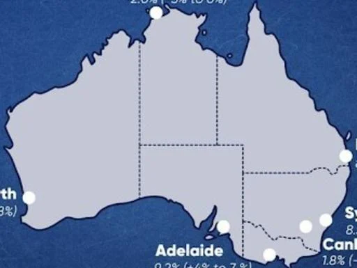 Australian suburbs where house prices are falling despite rate cuts