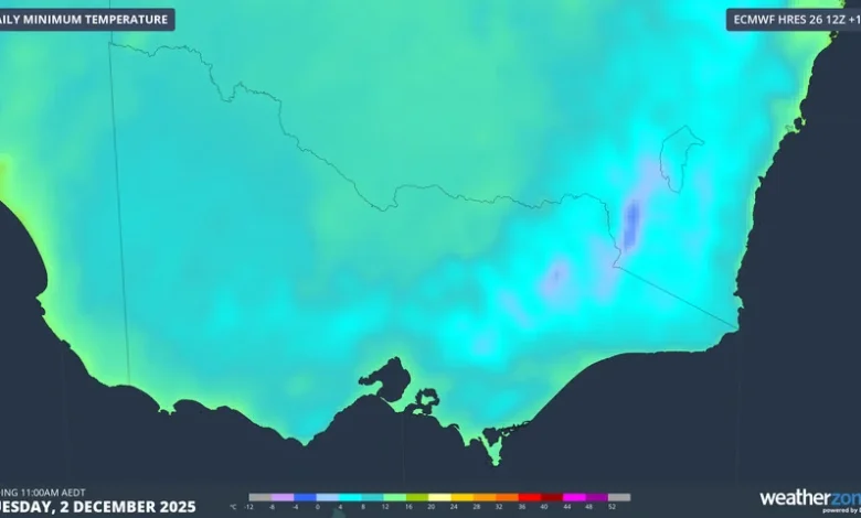 Australian summer to start with snowfalls