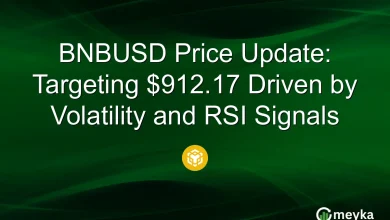 BNBUSD Price Update: Targeting $912.17 Driven by Volatility and RSI Signals