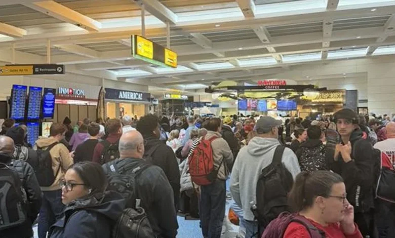 BWI Thurgood Marshall Airport partially evacuated with travelers moving to the food court