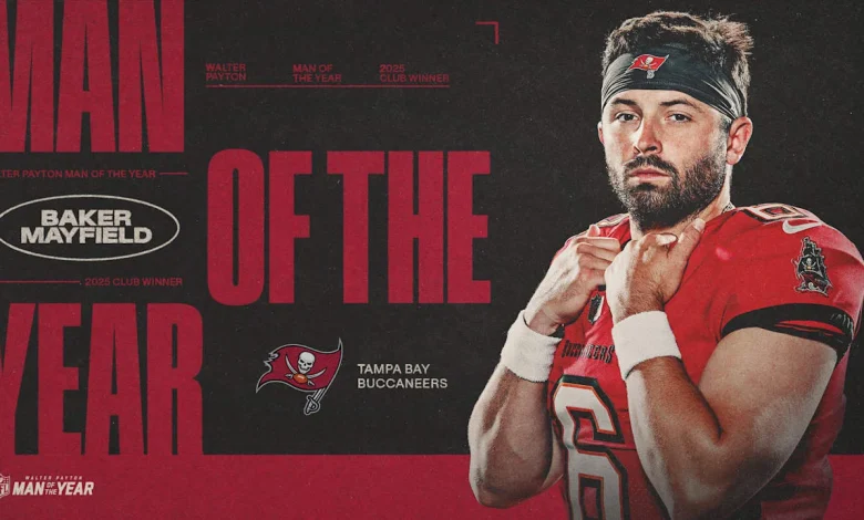 Baker Mayfield Nominated For Walter Payton NFL Man of the Year Award