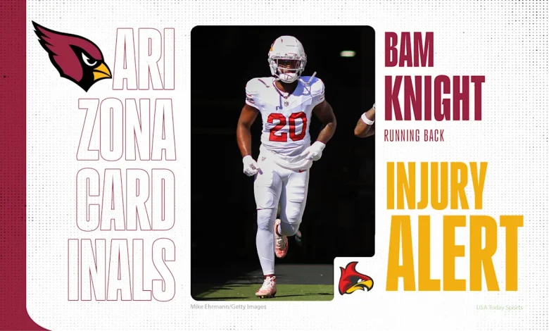 Bam Knight injury: Cardinals RB carted to locker room with ankle injury