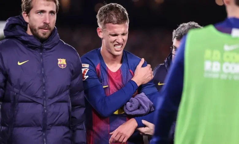 Barca fear Olmo out until 2026 with dislocated shoulder