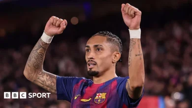 Barcelona 2-0 Osasuna: Raphinha scores twice to put side seven points clear of Real Madrid