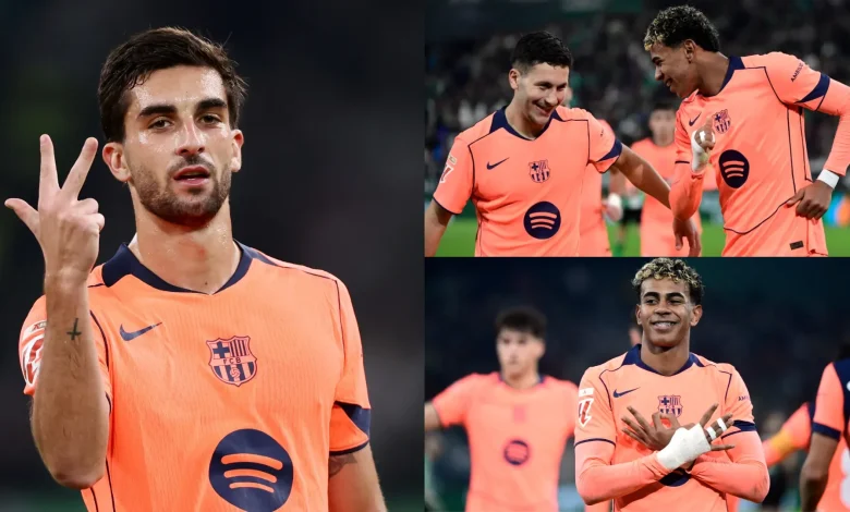 Barcelona player ratings vs Real Betis: Hat-trick hero Ferran Torres steals the show and Roony Bardghji grabs his chance as Hansi Flick's side hit five in breathless game