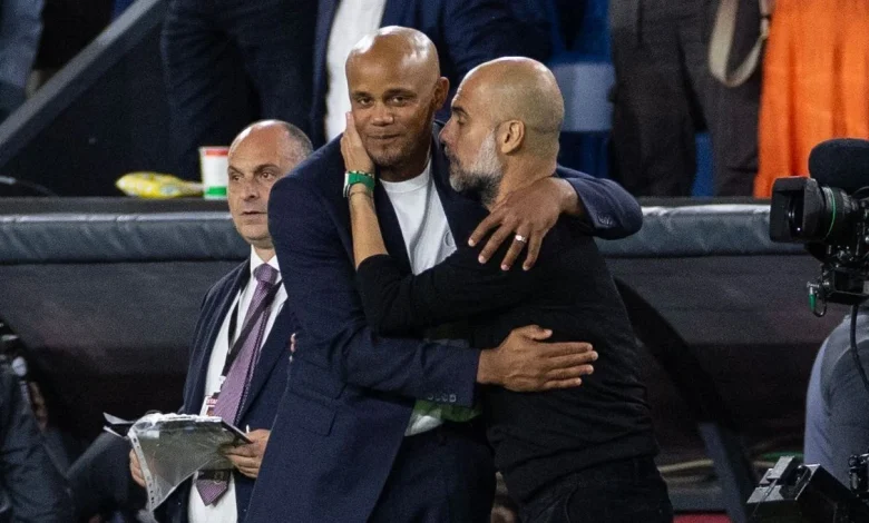 Bayern Munich boss Vincent Kompany plays down Man City links