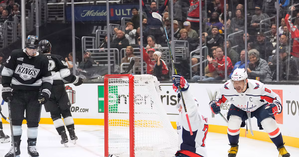Beauvillier’s tiebreaking goal sends Capitals past Kings and into first place with fifth straight win