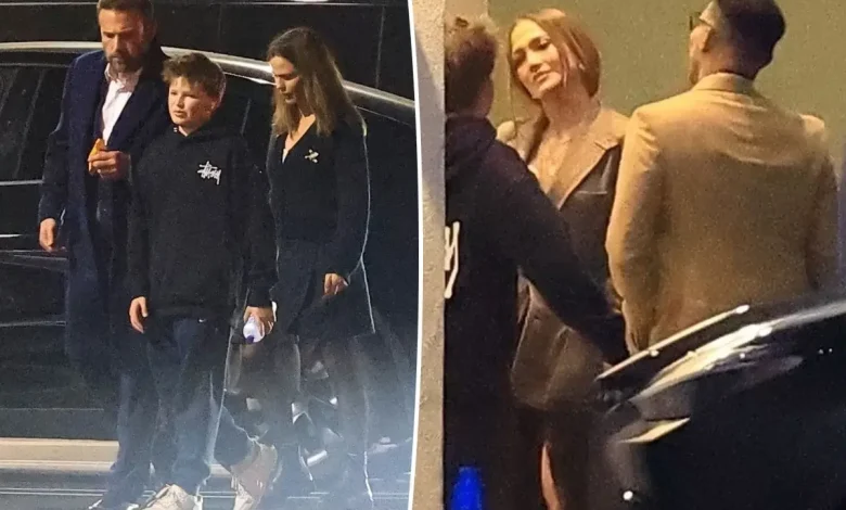 Ben Affleck awkwardly reunites with exes Jennifer Lopez and Jennifer Garner at their kids’ school play