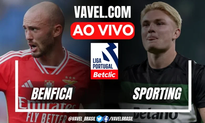 Benfica x Sporting AO VIVO, jogo em tempo real pela Liga Portugal