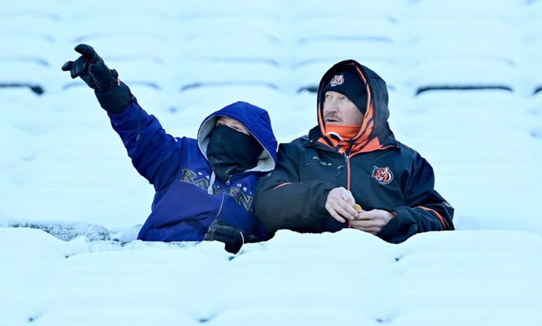 Bengals Take Fan Suffering To New Level By Leaving Snow On Stadium Seats